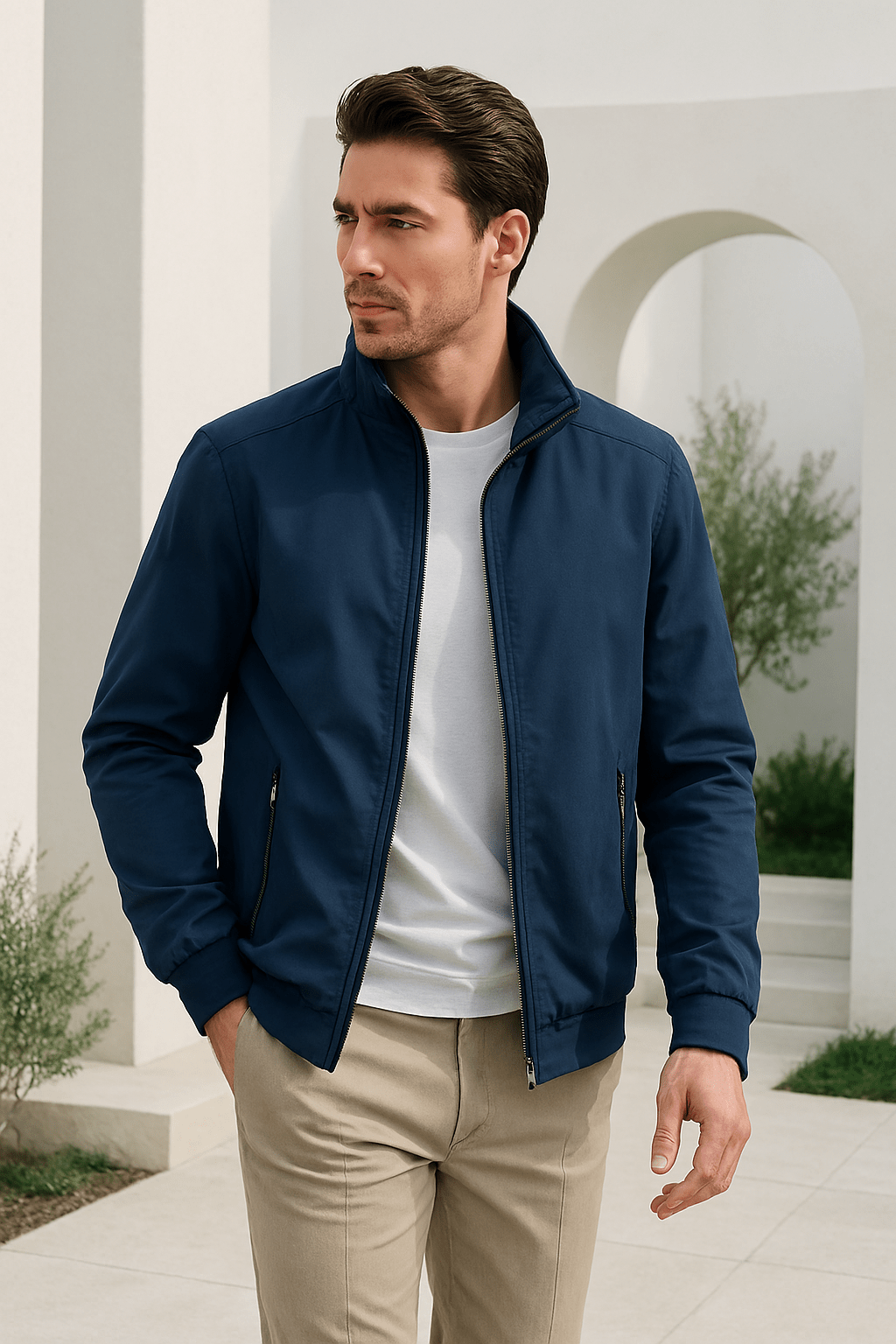 Hudson – Leichte winddichte Harrington Übergangsjacke
